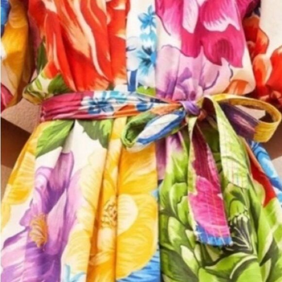 FARM Rio Chita Floral Cotton Dress - Picture 3 of 3